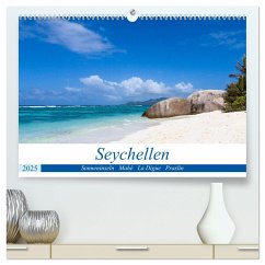 Seychellen. Sonneninseln - Mahé, La Digue, Praslin (hochwertiger Premium Wandkalender 2025 DIN A2 quer), Kunstdruck in Hochglanz