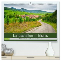 Landschaften im Elsass (hochwertiger Premium Wandkalender 2025 DIN A2 quer), Kunstdruck in Hochglanz - Calvendo