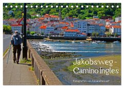 Jakobsweg - Camino Ingles (Tischkalender 2025 DIN A5 quer), CALVENDO Monatskalender