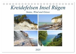 Kreidefelsen Insel Rügen - Sonne, Wind und Ostsee (Tischkalender 2025 DIN A5 quer), CALVENDO Monatskalender