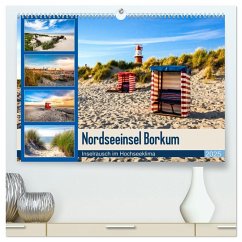 Nordseeinsel Borkum - Inselrausch im Hochseeklima (hochwertiger Premium Wandkalender 2025 DIN A2 quer), Kunstdruck in Hochglanz - Calvendo;Dreegmeyer, A.