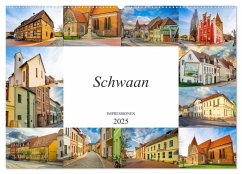 Schwaan Impressionen (Wandkalender 2025 DIN A2 quer), CALVENDO Monatskalender