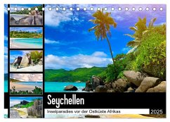 Seychellen - Inselparadies vor der Ostküste Afrikas (Tischkalender 2025 DIN A5 quer), CALVENDO Monatskalender - Calvendo;Goldbach, Alexandra