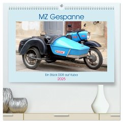 MZ-Gespanne - Ein Stück DDR auf Kuba (hochwertiger Premium Wandkalender 2025 DIN A2 quer), Kunstdruck in Hochglanz