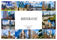 Brisbane Stadtansichten (Tischkalender 2025 DIN A5 quer), CALVENDO Monatskalender