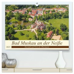 Bad Muskau an der Neiße (hochwertiger Premium Wandkalender 2025 DIN A2 quer), Kunstdruck in Hochglanz