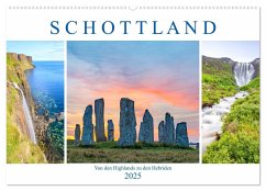 Von den Highlands zu den Hebriden (Wandkalender 2025 DIN A2 quer), CALVENDO Monatskalender
