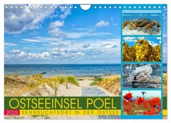 Ostseeinsel Poel - Sehnsuchtsort in der Ostsee (Wandkalender 2025 DIN A4 quer), CALVENDO Monatskalender