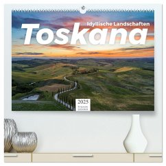 Toskana - idyllische Landschaft (hochwertiger Premium Wandkalender 2025 DIN A2 quer), Kunstdruck in Hochglanz