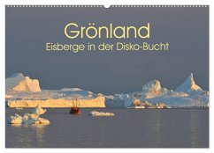 Grönland: Eisberge in der Disko Bucht (Wandkalender 2025 DIN A2 quer), CALVENDO Monatskalender