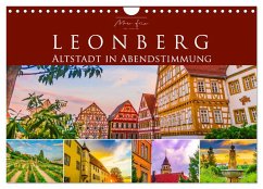 Leonberg - Altstadt in Abendstimmung (Wandkalender 2025 DIN A4 quer), CALVENDO Monatskalender