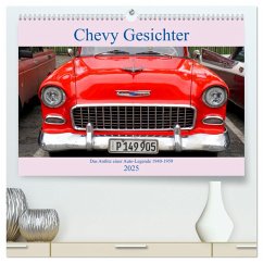 Chevy Gesichter - Das Antlitz einer Auto-Legende 1940 - 1959 (hochwertiger Premium Wandkalender 2025 DIN A2 quer), Kunstdruck in Hochglanz - Calvendo;Löwis of Menar, Henning von