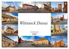 Wittstock Dosse Impressionen (Tischkalender 2025 DIN A5 quer), CALVENDO Monatskalender