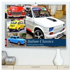 Italian Classics - FIAT-Legenden in Kuba (hochwertiger Premium Wandkalender 2025 DIN A2 quer), Kunstdruck in Hochglanz