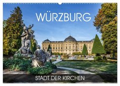 Würzburg - Stadt der Kirchen (Wandkalender 2025 DIN A2 quer), CALVENDO Monatskalender