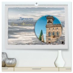 Impressionen - von und rund um San Marino (hochwertiger Premium Wandkalender 2025 DIN A2 quer), Kunstdruck in Hochglanz