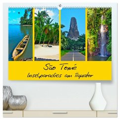 São Tomé - Inselparadies am Äquator (hochwertiger Premium Wandkalender 2025 DIN A2 quer), Kunstdruck in Hochglanz