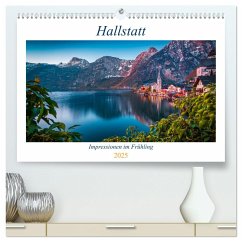 Hallstatt - Impressionen im Frühling (hochwertiger Premium Wandkalender 2025 DIN A2 quer), Kunstdruck in Hochglanz - Calvendo;Wasilewski, Martin