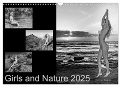 Girls and Nature (Wandkalender 2025 DIN A3 quer), CALVENDO Monatskalender