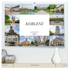 Koblenz Stadtansichten (hochwertiger Premium Wandkalender 2025 DIN A2 quer), Kunstdruck in Hochglanz - Calvendo;Meutzner, Dirk