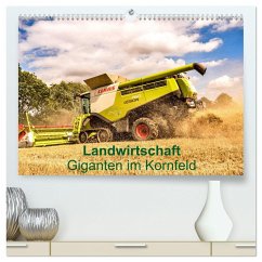 Landwirtschaft - Giganten im Kornfeld (hochwertiger Premium Wandkalender 2025 DIN A2 quer), Kunstdruck in Hochglanz - Calvendo