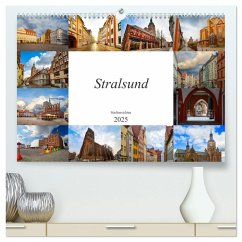 Stralsund Stadtansichten (hochwertiger Premium Wandkalender 2025 DIN A2 quer), Kunstdruck in Hochglanz - Calvendo;Meutzner, Dirk