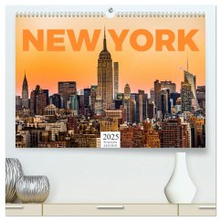 New York - Eine Weltstadt (hochwertiger Premium Wandkalender 2025 DIN A2 quer), Kunstdruck in Hochglanz - Calvendo;Lederer, Benjamin