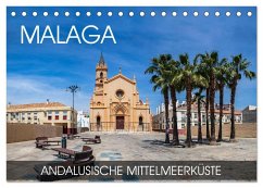 Malaga - andalusische Mittelmeerküste (Tischkalender 2025 DIN A5 quer), CALVENDO Monatskalender - Calvendo;Thoermer, Val