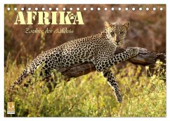 Afrika - Zauber der Wildnis (Tischkalender 2025 DIN A5 quer), CALVENDO Monatskalender - Calvendo;Stamm, Dirk
