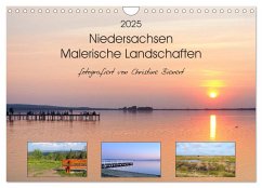 Niedersachsen - Malerische Landschaften (Wandkalender 2025 DIN A4 quer), CALVENDO Monatskalender - Calvendo;Bienert, Christine