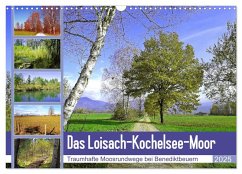 Das Loisach-Kochelsee-Moor Traumhafte Moosrundwege bei Benediktbeuern (Wandkalender 2025 DIN A3 quer), CALVENDO Monatskalender