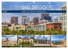 SAN DIEGO Idylle und urbane Impressionen (Wandkalender 2025 DIN A2 quer), CALVENDO Monatskalender