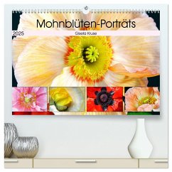 Mohnblüten-Porträts (hochwertiger Premium Wandkalender 2025 DIN A2 quer), Kunstdruck in Hochglanz