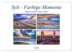 Sylt - Farbige Momente (Wandkalender 2025 DIN A2 quer), CALVENDO Monatskalender - Calvendo;Hasche, Joachim