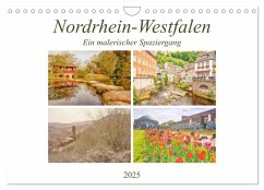 Nordrhein-Westfalen - Ein malerischer Spaziergang (Wandkalender 2025 DIN A4 quer), CALVENDO Monatskalender - Calvendo;Hackstein, Bettina