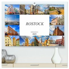 Rostock Impressionen (hochwertiger Premium Wandkalender 2025 DIN A2 quer), Kunstdruck in Hochglanz - Calvendo;Meutzner, Dirk