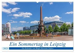 Ein Sommertag in Leipzig (Wandkalender 2025 DIN A2 quer), CALVENDO Monatskalender