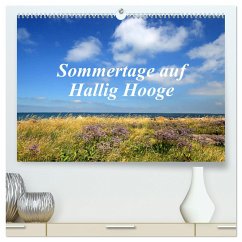 Sommertage auf Hallig Hooge (hochwertiger Premium Wandkalender 2025 DIN A2 quer), Kunstdruck in Hochglanz