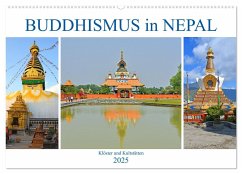 BUDDHISMUS in NEPAL (Wandkalender 2025 DIN A2 quer), CALVENDO Monatskalender - Calvendo;Senff, Ulrich