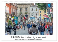 Dublin bunt, lebendig, spannend (Wandkalender 2025 DIN A2 quer), CALVENDO Monatskalender