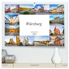 Würzburg Impressionen (hochwertiger Premium Wandkalender 2025 DIN A2 quer), Kunstdruck in Hochglanz