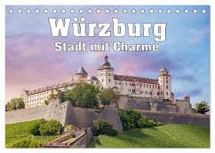 Würzburg - Stadt mit Charme (Tischkalender 2025 DIN A5 quer), CALVENDO Monatskalender - Calvendo;Brunner-Klaus, Liselotte