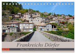 Frankreichs Dörfer (Tischkalender 2025 DIN A5 quer), CALVENDO Monatskalender - Calvendo;Voigt, Tanja