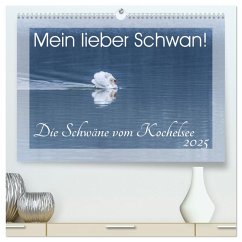 Mein lieber Schwan! Die Schwäne vom Kochelsee. (hochwertiger Premium Wandkalender 2025 DIN A2 quer), Kunstdruck in Hochglanz - Calvendo;van der Wiel www.kalender-atelier.de, Irma