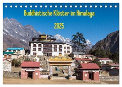 Buddhistische Klöster im Himalaya (Tischkalender 2025 DIN A5 quer), CALVENDO Monatskalender