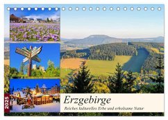 Erzgebirge - Reiches kulturelles Erbe und erholsame Natur (Tischkalender 2025 DIN A5 quer), CALVENDO Monatskalender