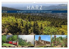 Harz - Ausflugsziele vom Brocken bis Sangerhausen (Wandkalender 2025 DIN A3 quer), CALVENDO Monatskalender