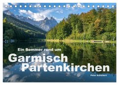 Ein Sommer rund um Garmisch-Partenkirchen (Tischkalender 2025 DIN A5 quer), CALVENDO Monatskalender