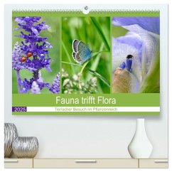 Fauna trifft Flora - Tierischer Besuch im Pflanzenreich (hochwertiger Premium Wandkalender 2025 DIN A2 quer), Kunstdruck in Hochglanz - Calvendo;B-B Müller, Christine