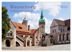 Braunschweig Im Zeichen des Löwen (Wandkalender 2025 DIN A2 quer), CALVENDO Monatskalender